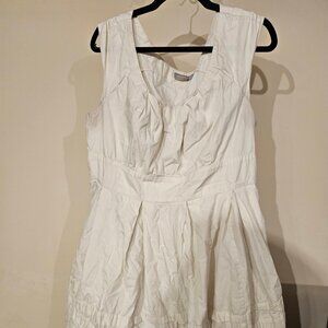 White eShakti Shoulder Strap Dress - XXL